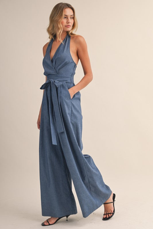 CHARLENE DENIM JUMPSUIT