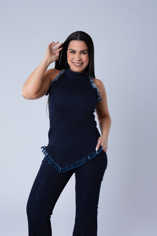 FABIANA DENIM TOP