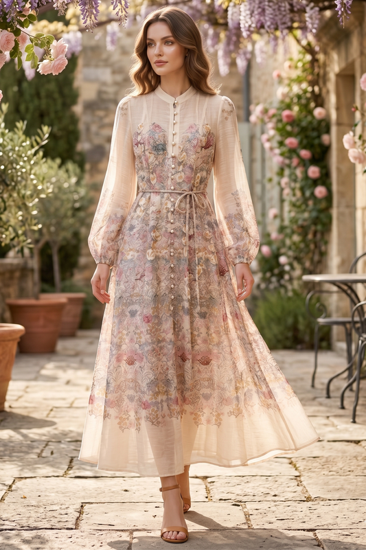 ORIANA PRINT MAXI DRESS