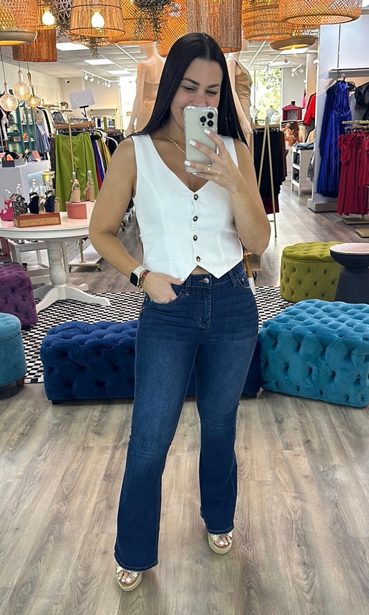 KATHERINE MID RISE FLARE JEANS