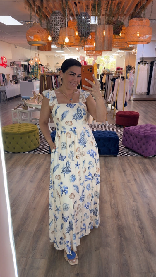 BELLA PRINT MAXI DRESS