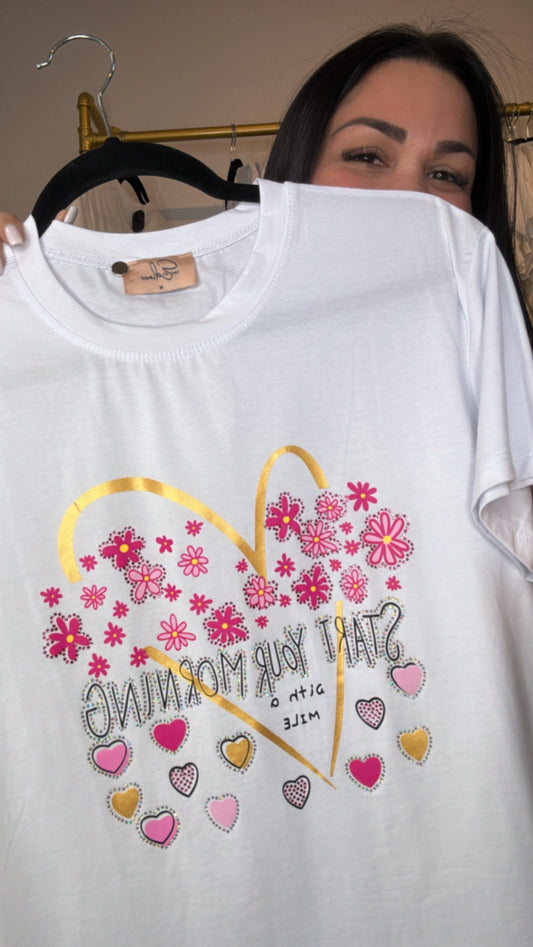 START YOUR MORNING T-SHIRT