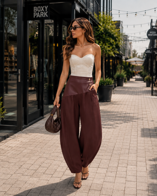 STEFANY LEATHER PANTS