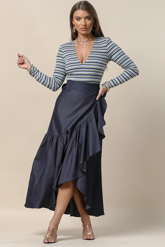 JENNIFER DENIM SKIRT