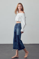 CINDY MIDI-RISE JEANS