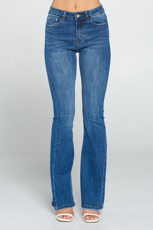 KATHERINE MID RISE FLARE JEANS