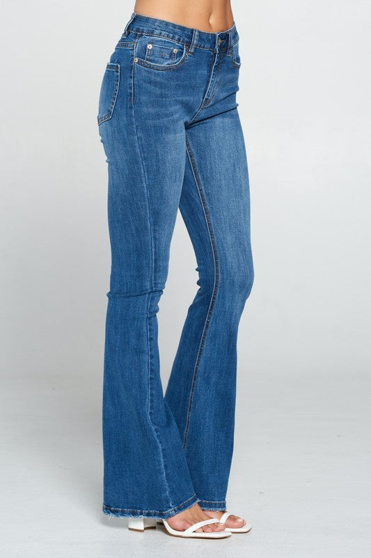 KATHERINE MID RISE FLARE JEANS