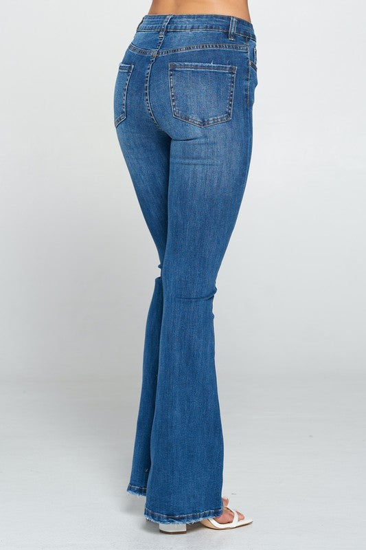 KATHERINE MID RISE FLARE JEANS