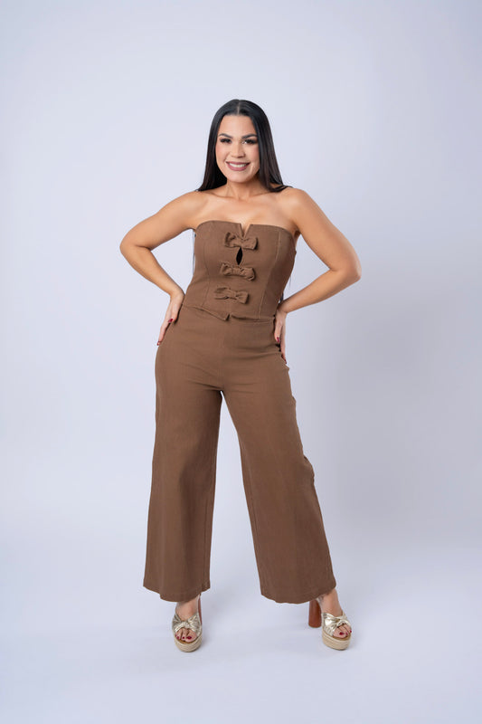 MARIHER CHOCOLATE JUMPSUIT