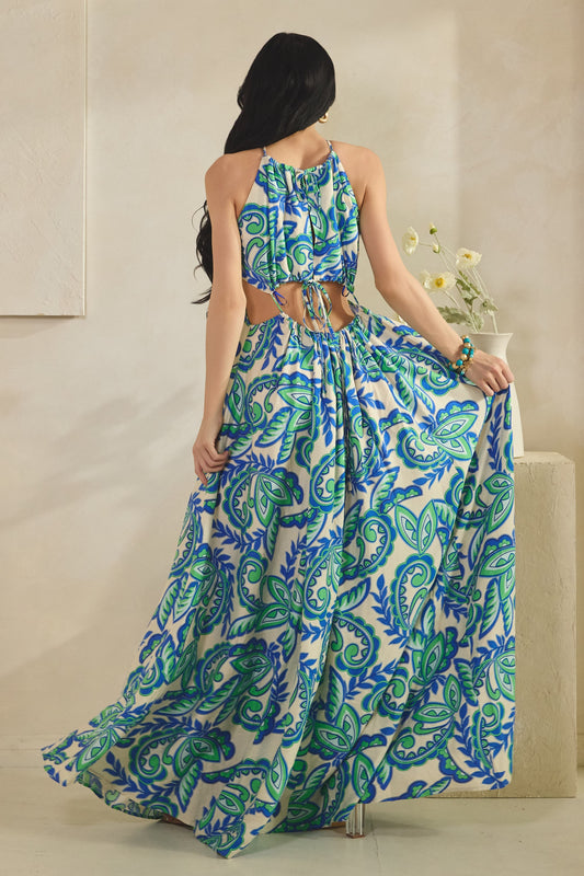 RUSENDY PRINT MAXI DRESS