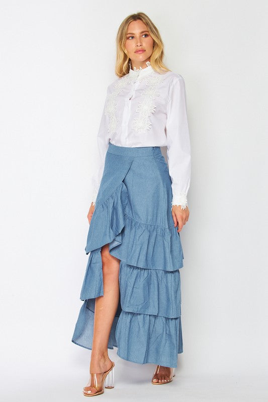 ANABELLA DENIM SKIRT