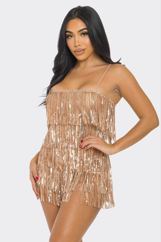 ANABEL SEQUIN ROMPER