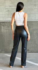 CRISTAL LEATHER PANTS