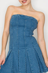 ARIANA DENIM MINI DRESS