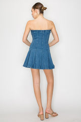 ARIANA DENIM MINI DRESS