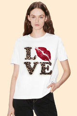 LOVE LEOPARD T-SHIRT