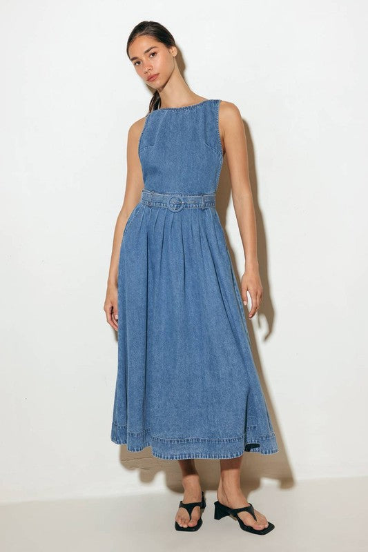 LAURA DENIM DRESS
