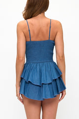 MARIBY DENIM MINI DRESS
