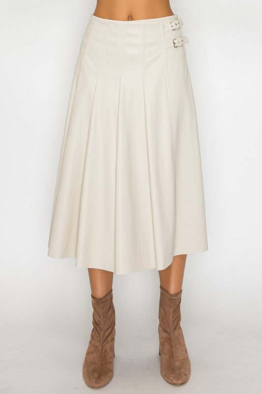 DENISE LEATHER SKIRT