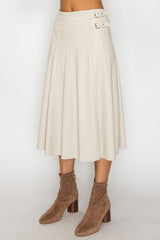 DENISE LEATHER SKIRT