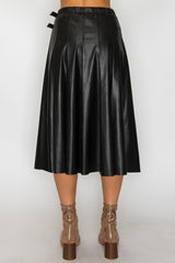 DENISE LEATHER SKIRT