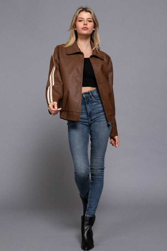 CRISBEL LEATHER JACKET