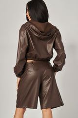 ALOHA LEATHER BERMUDA SHORTS