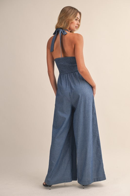 CHARLENE DENIM JUMPSUIT
