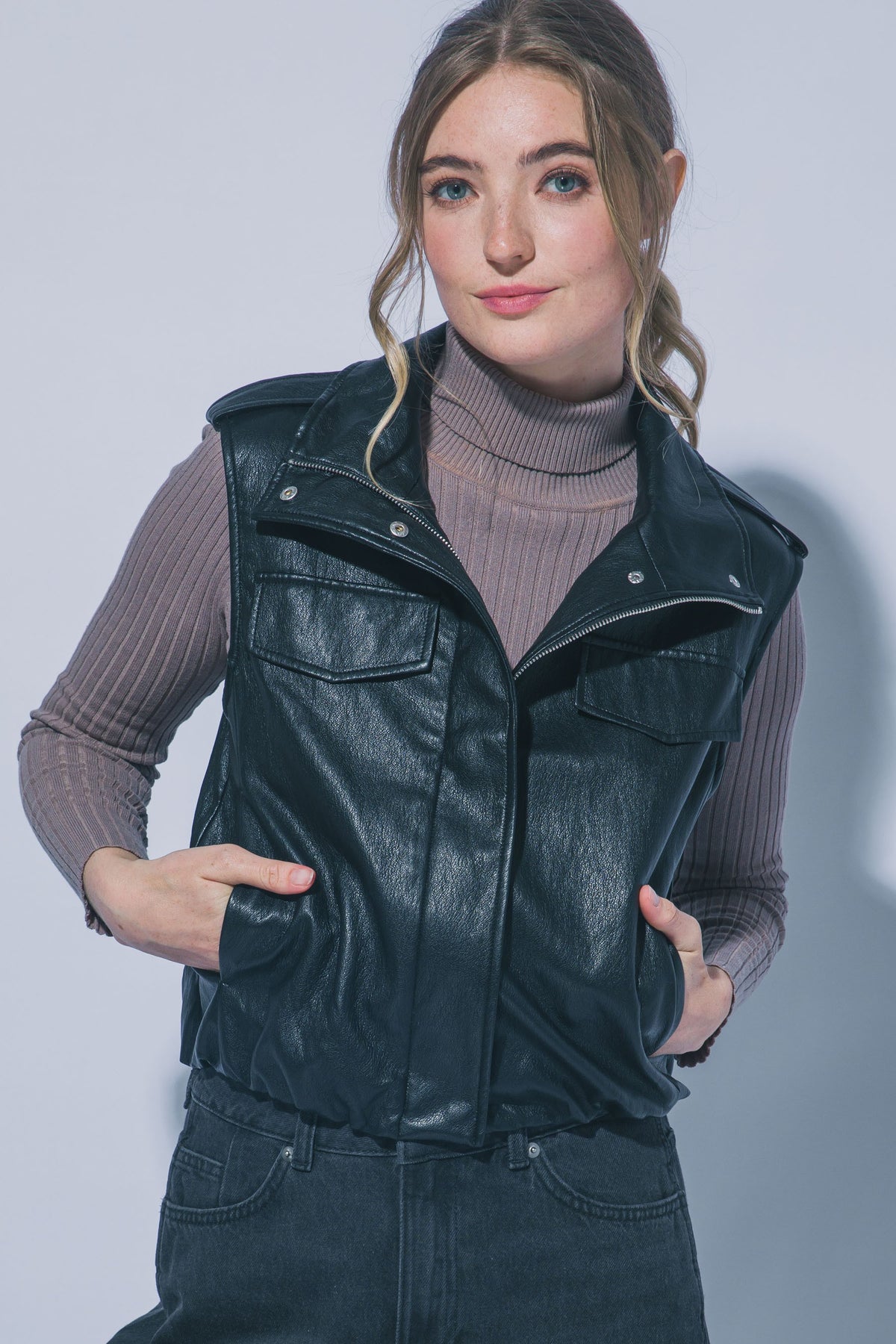 ASLIE LEATHER VEST