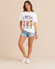 FRESH ICE CREAM PRINT T-SHIRT