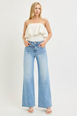 CAROLINE RISE WIDE JEANS