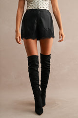 CAROL LEATHER SHORTS