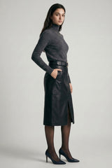 BEATRIZ LEATHER SKIRT