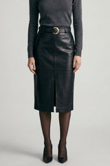 BEATRIZ LEATHER SKIRT