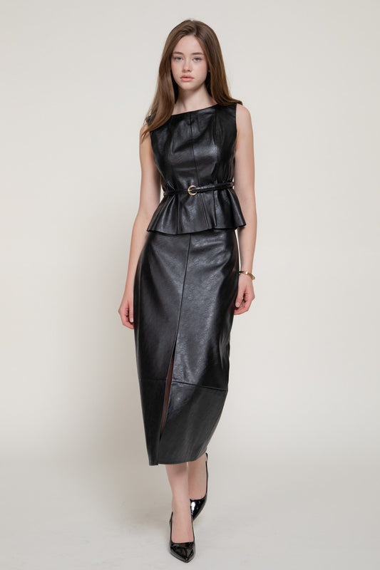HORMARY LEATHER SKIRT