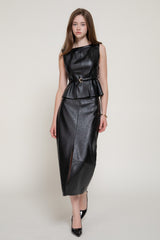 HORMARY LEATHER SKIRT
