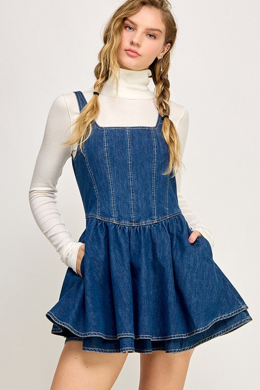 ISAMAR DENIM MINI DRESS