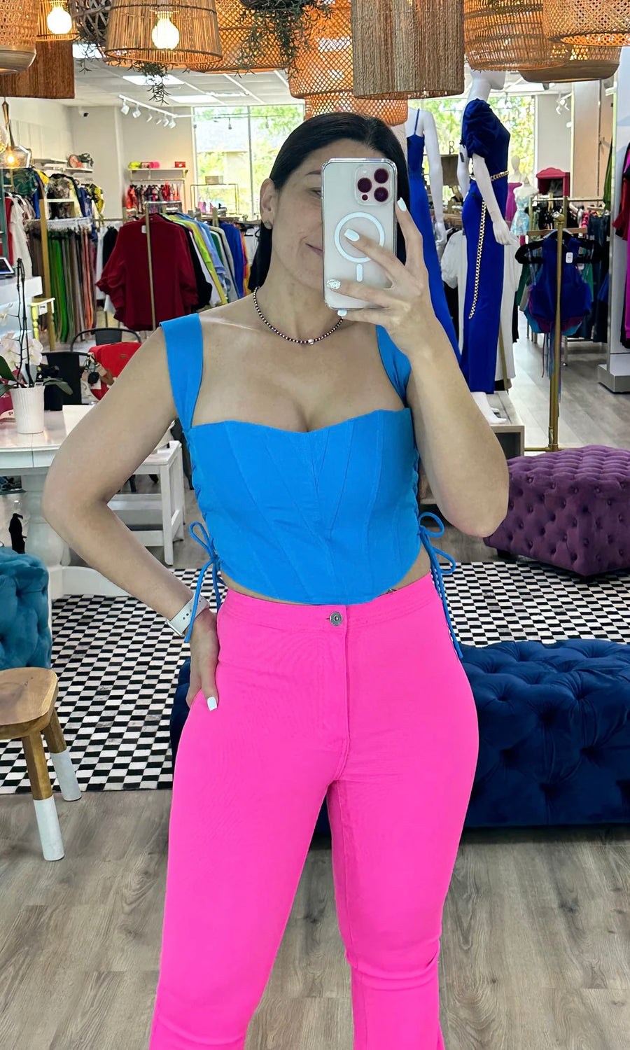 TOP AZUL PAULINA