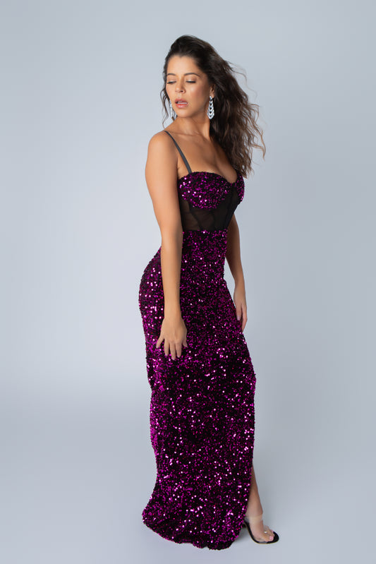 MARIANNA VELVET MAXI DRESS