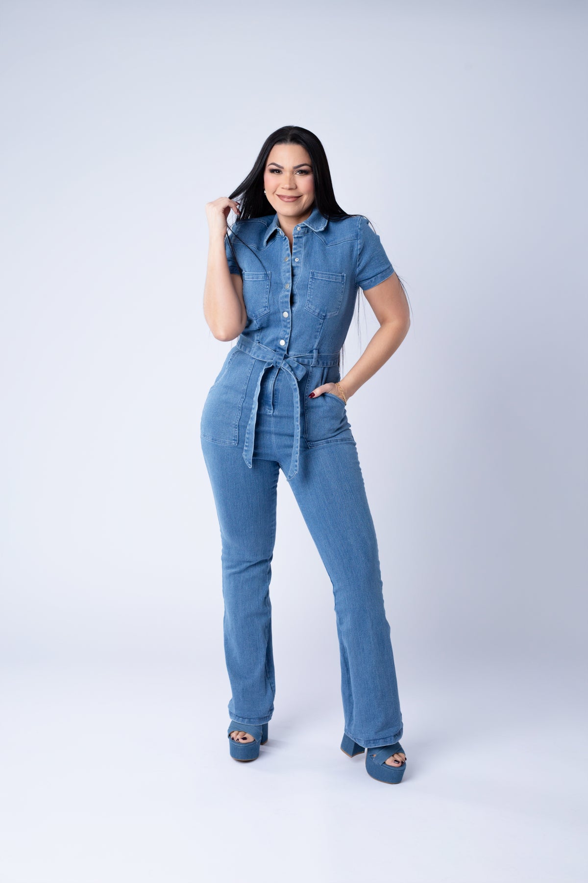 JULIANA DENIM JUMPSUIT