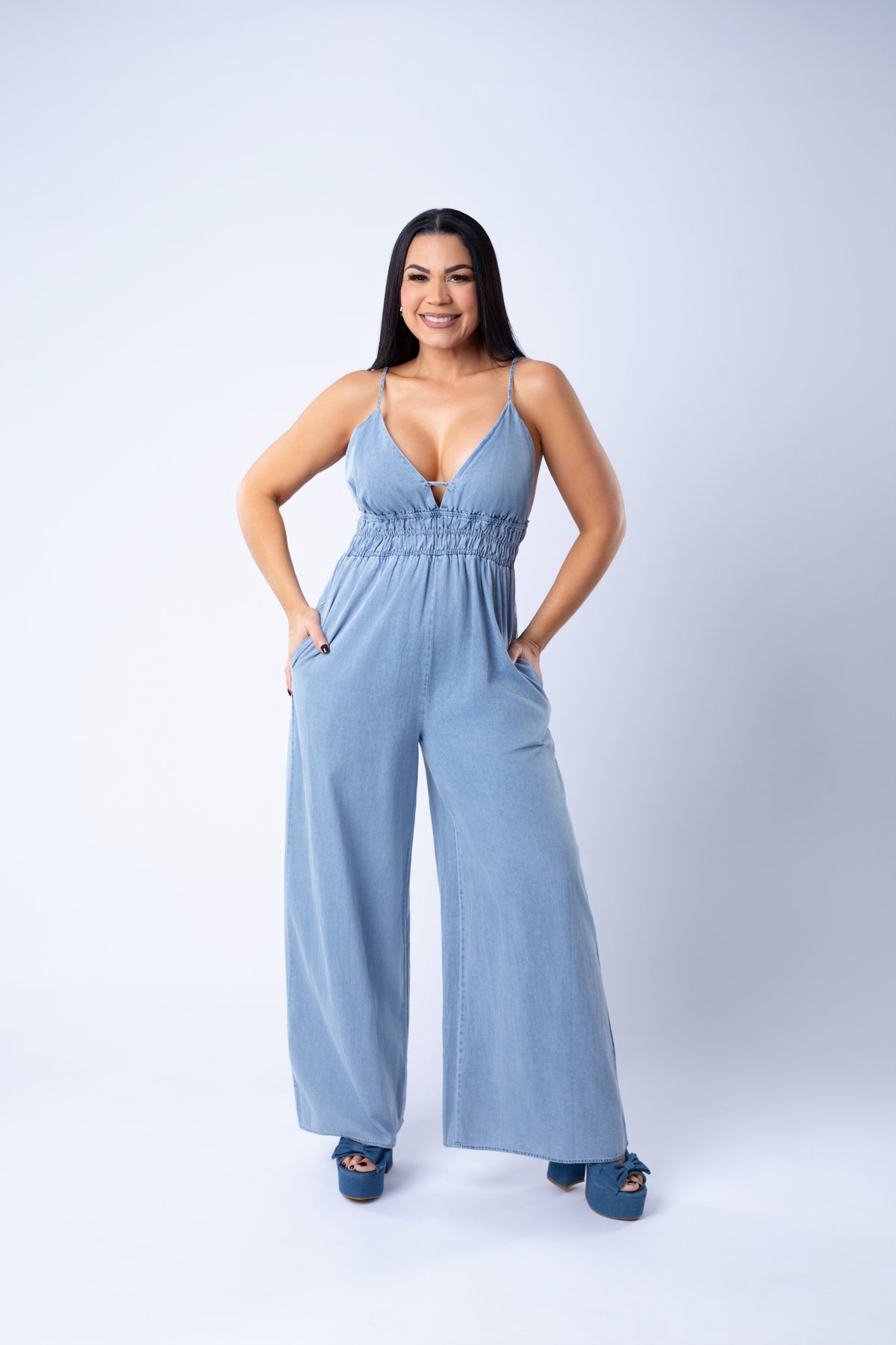CAROLA DENIM JUMPSUIT