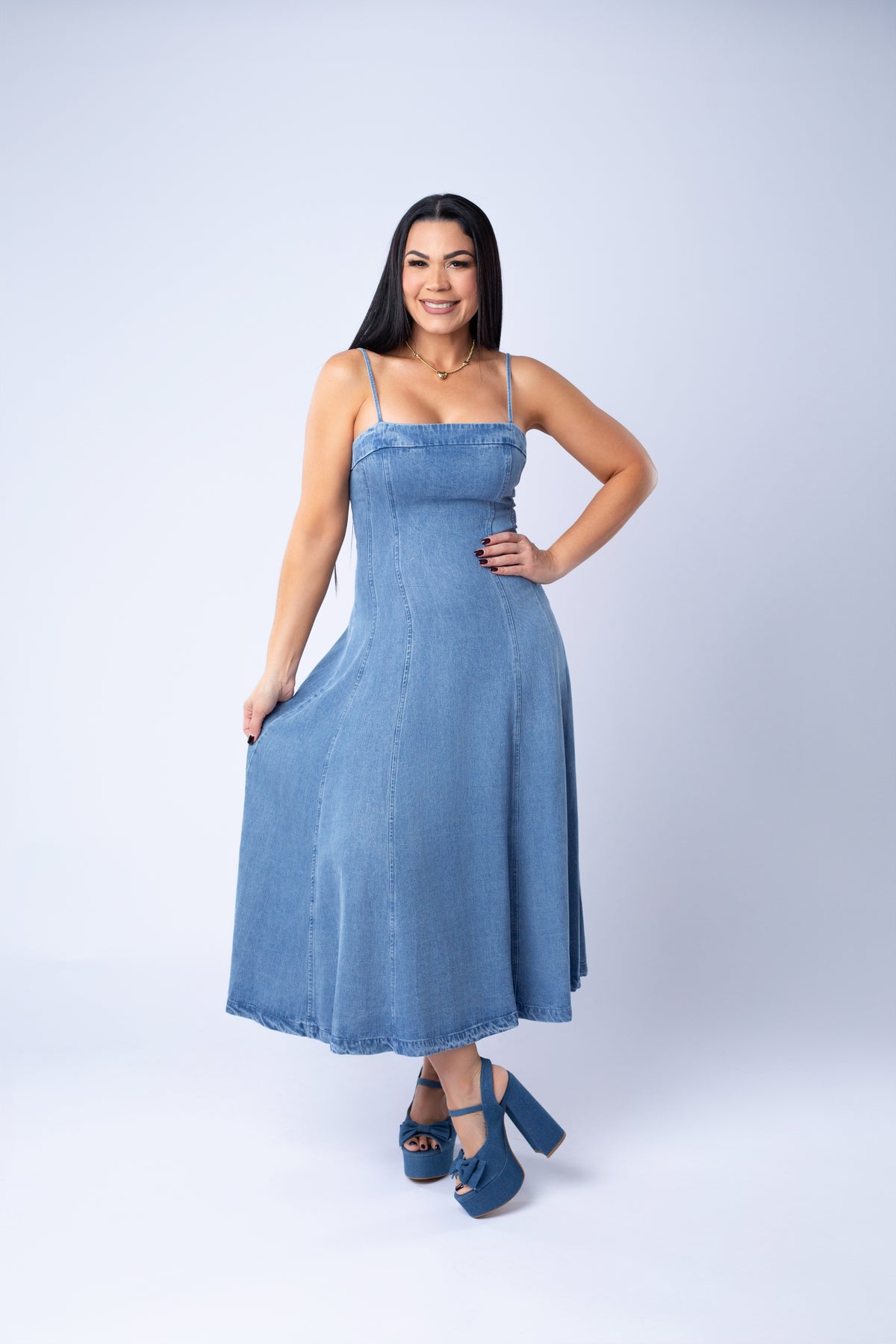 ERICKA DENIM DRESS