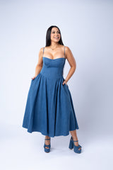 ORIANA DENIM DRESS