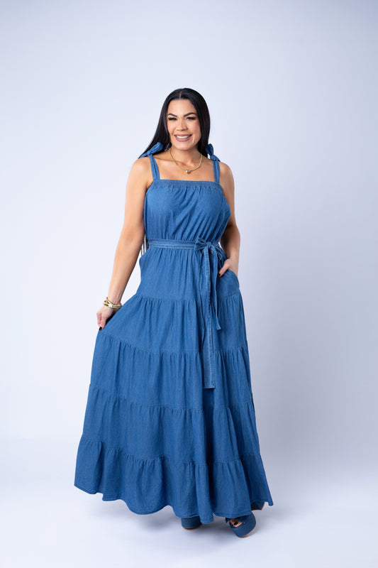ELENA DENIM DRESS
