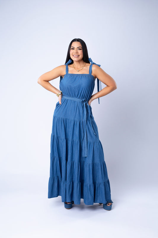 ELENA DENIM DRESS