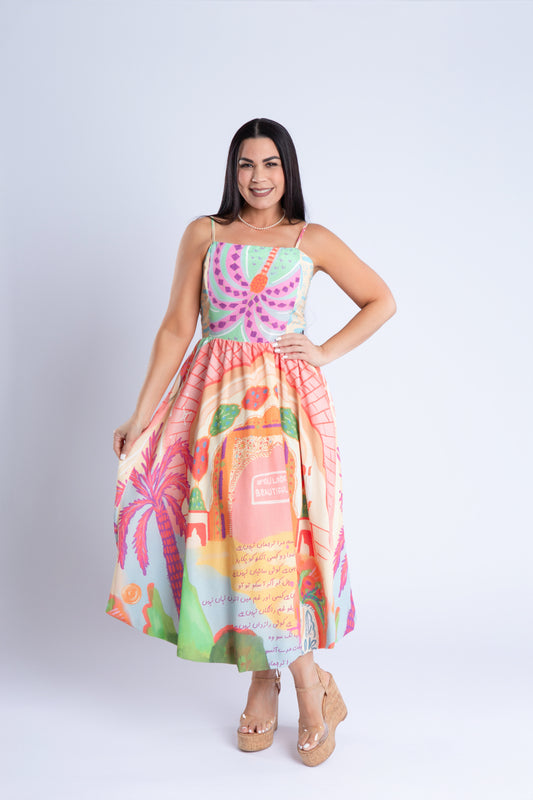 AMANDA PRINT MAXI DRESS