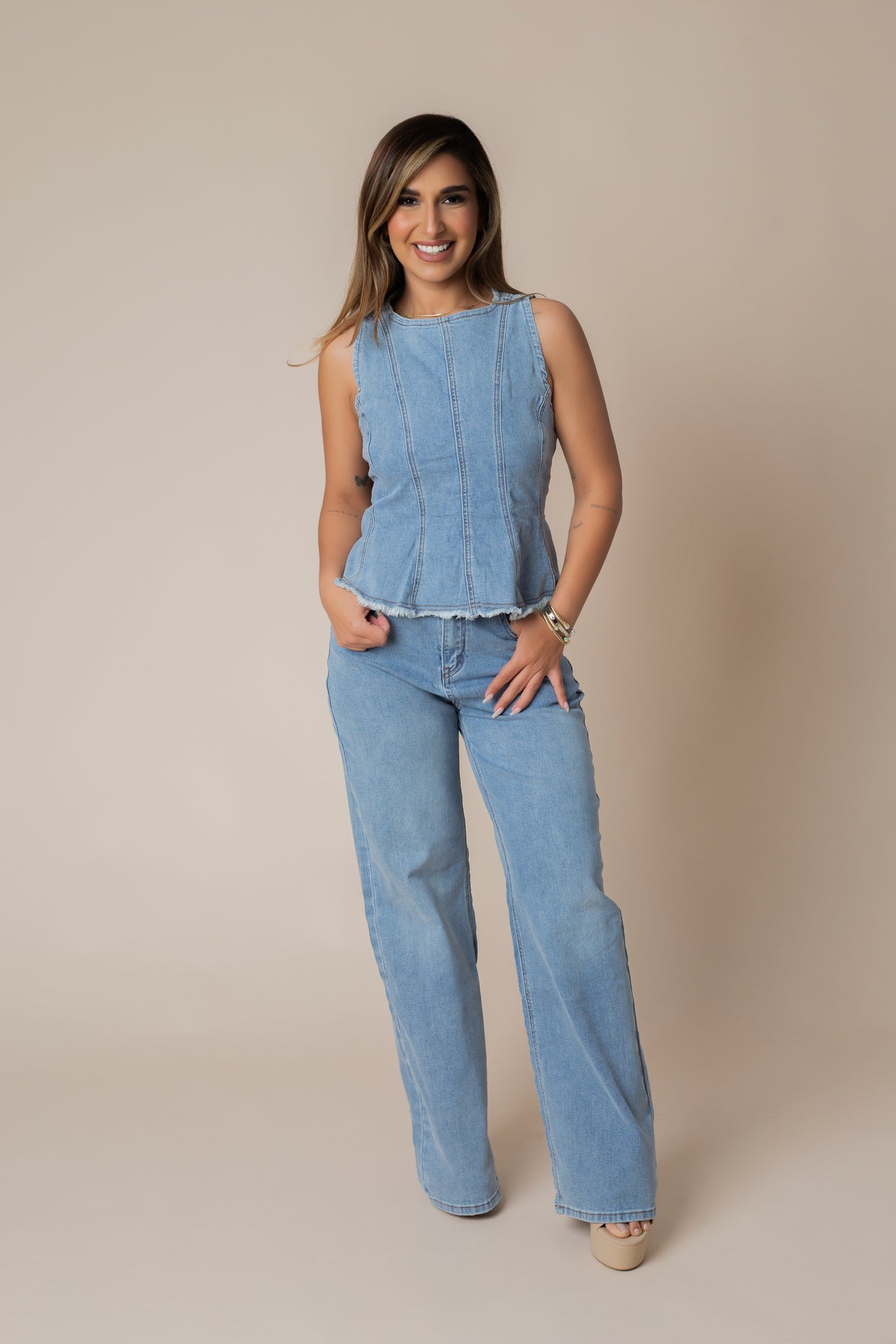 ROSSY DENIM SET