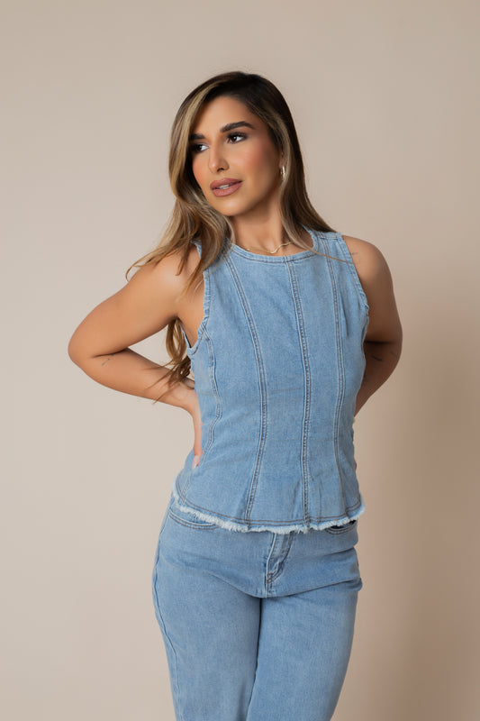 ROSSY DENIM SET