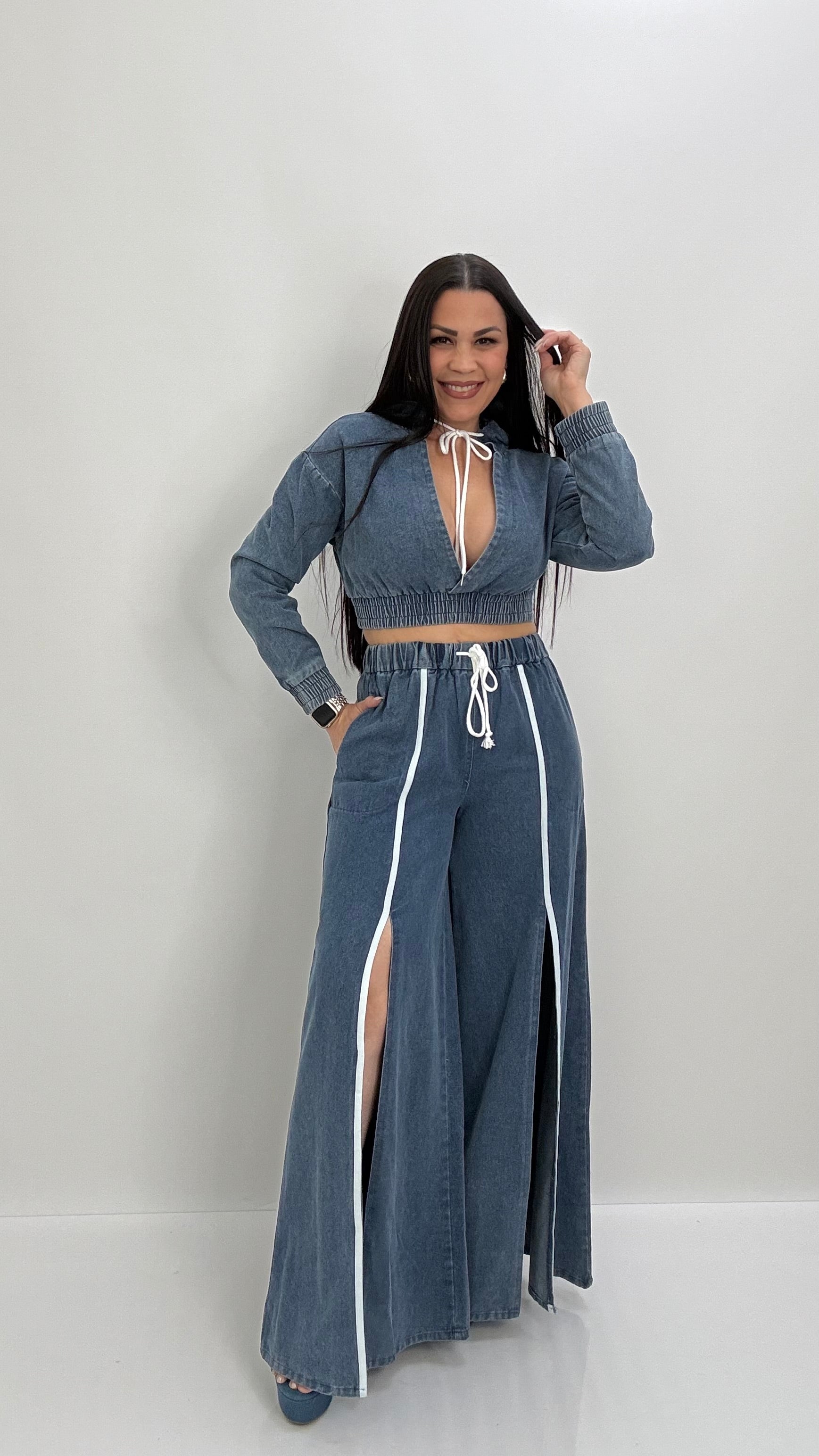 MELANI DENIM SET