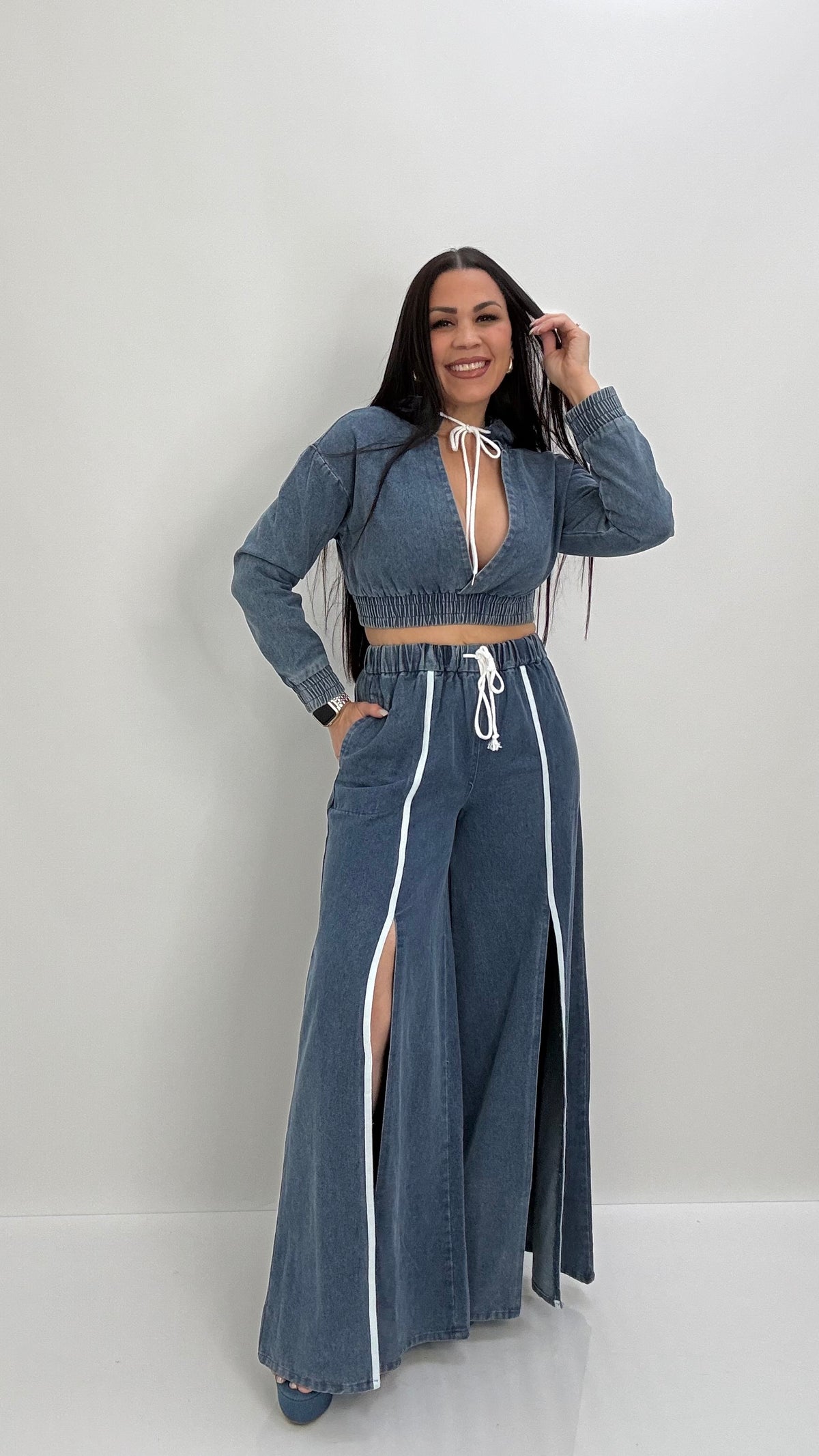 MELANI DENIM SET